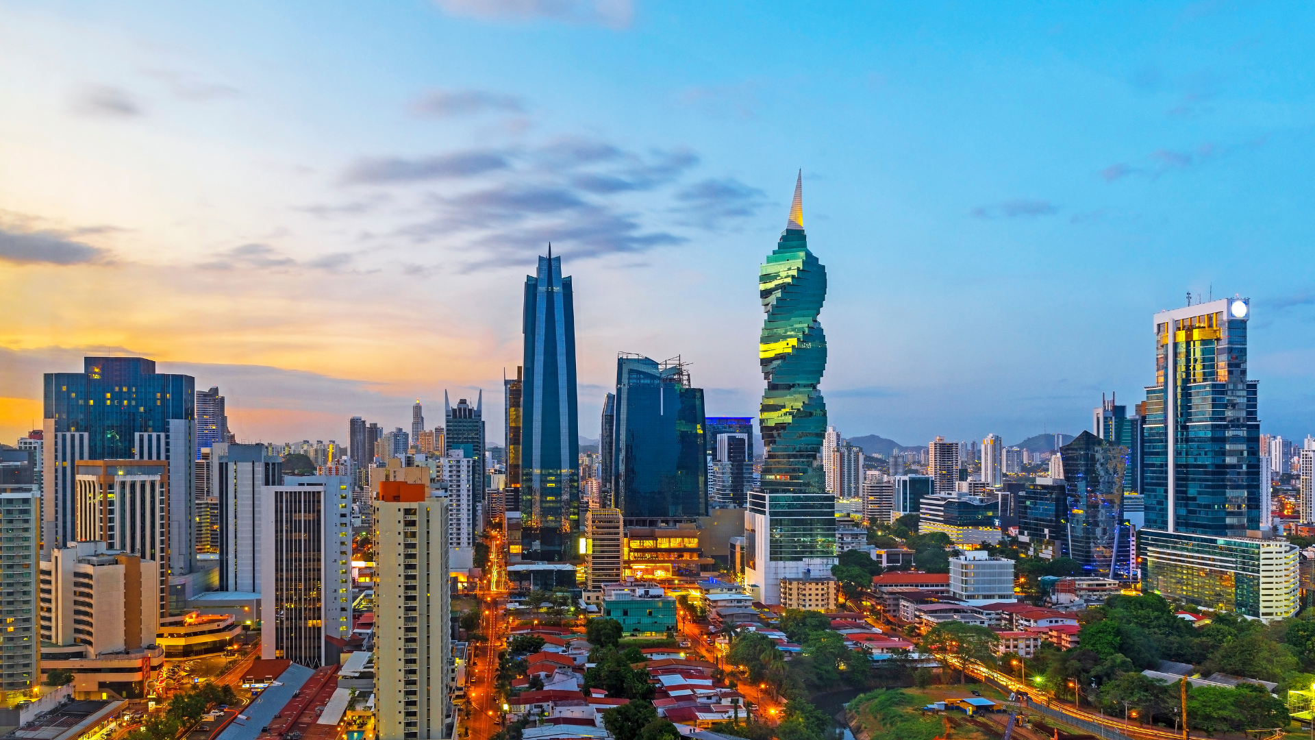 Panama City Financial District Skyline