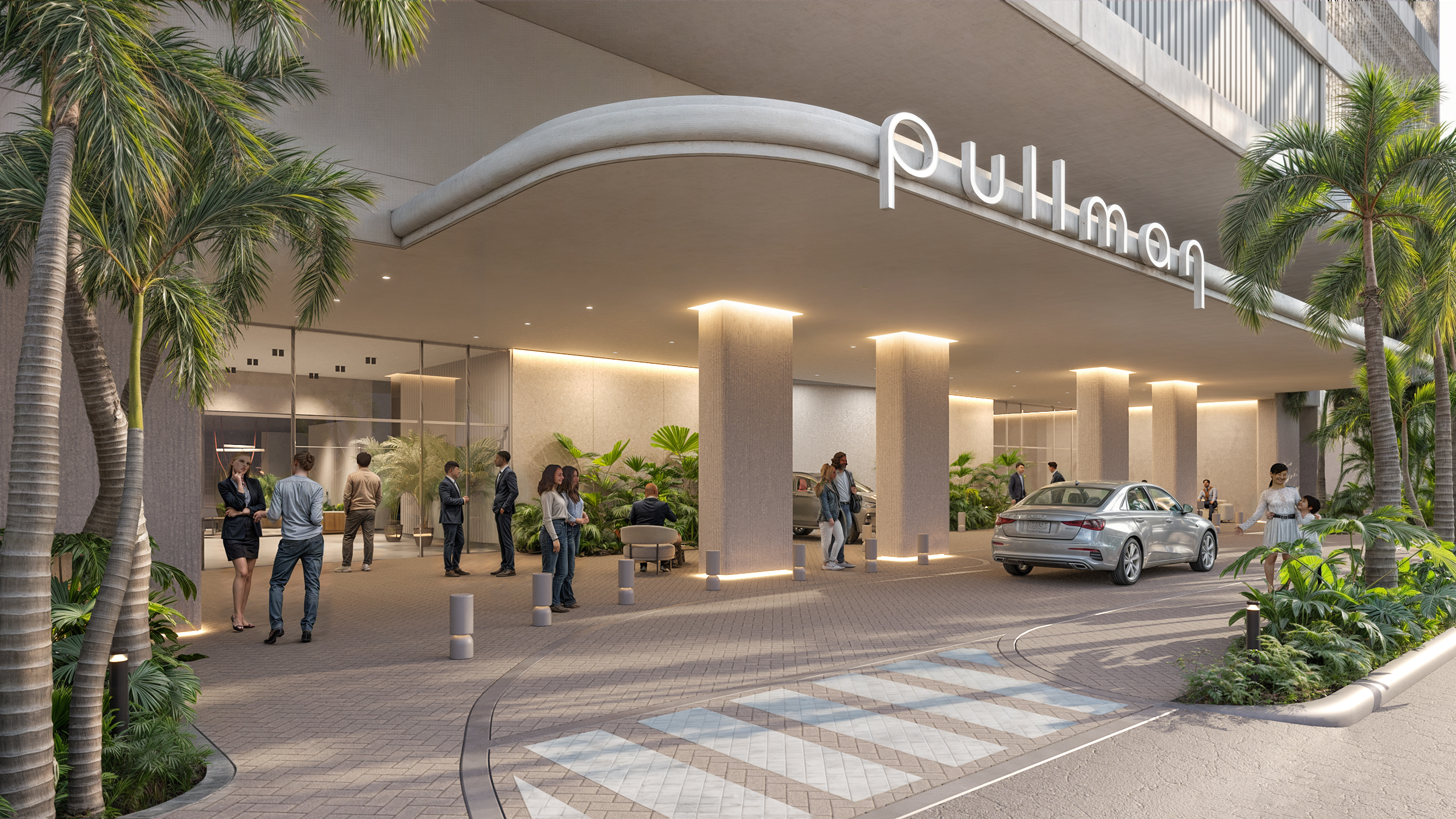 Rendering of Pullman Panama City, Accor's first premium hotel in Panama, developed in partnership with Mercan Group